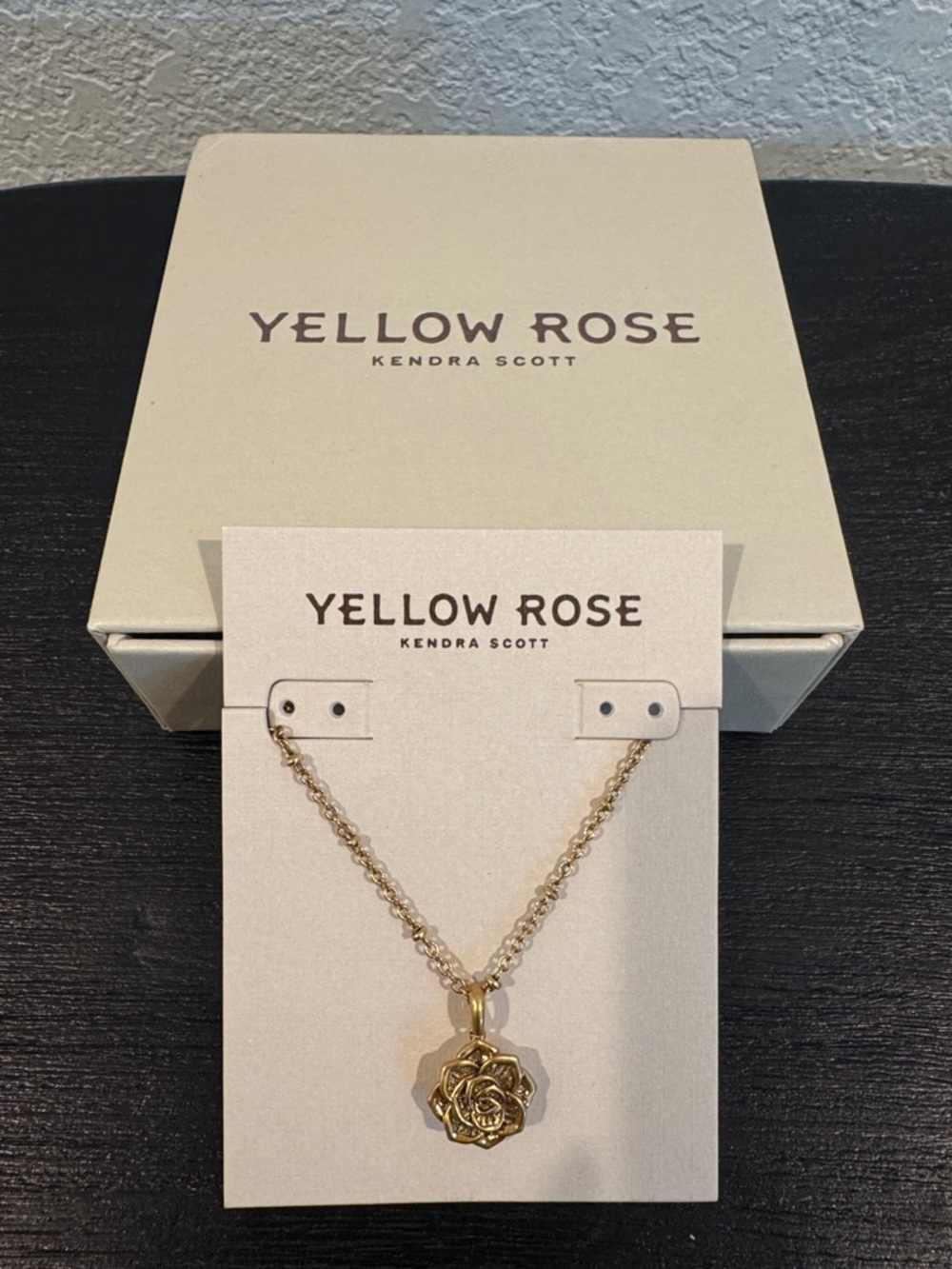 Kendra Scott Gold Rose Pendant Necklace